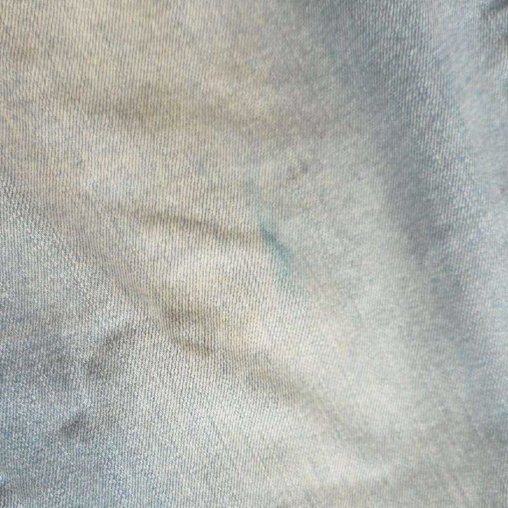 Embroidered Ankle Crop Jeans - Light Teal Green - Picture 4 of 8